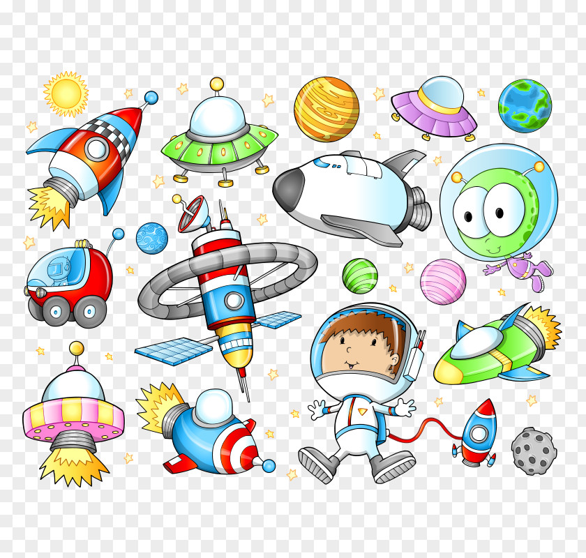 Space Elements Spacecraft Outer Astronaut Clip Art PNG