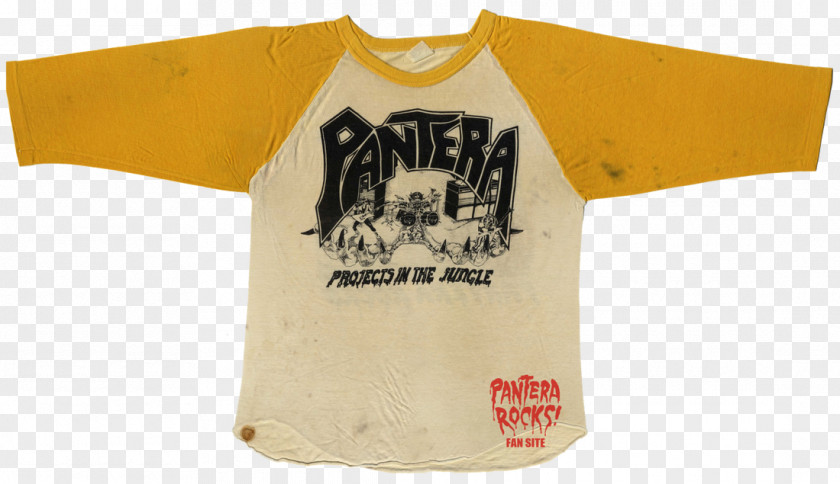 T-shirt Pantera Heavy Metal Rules Projects In The Jungle PNG