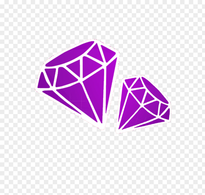 Two Diamonds About You Purple Diamond Designer PNG