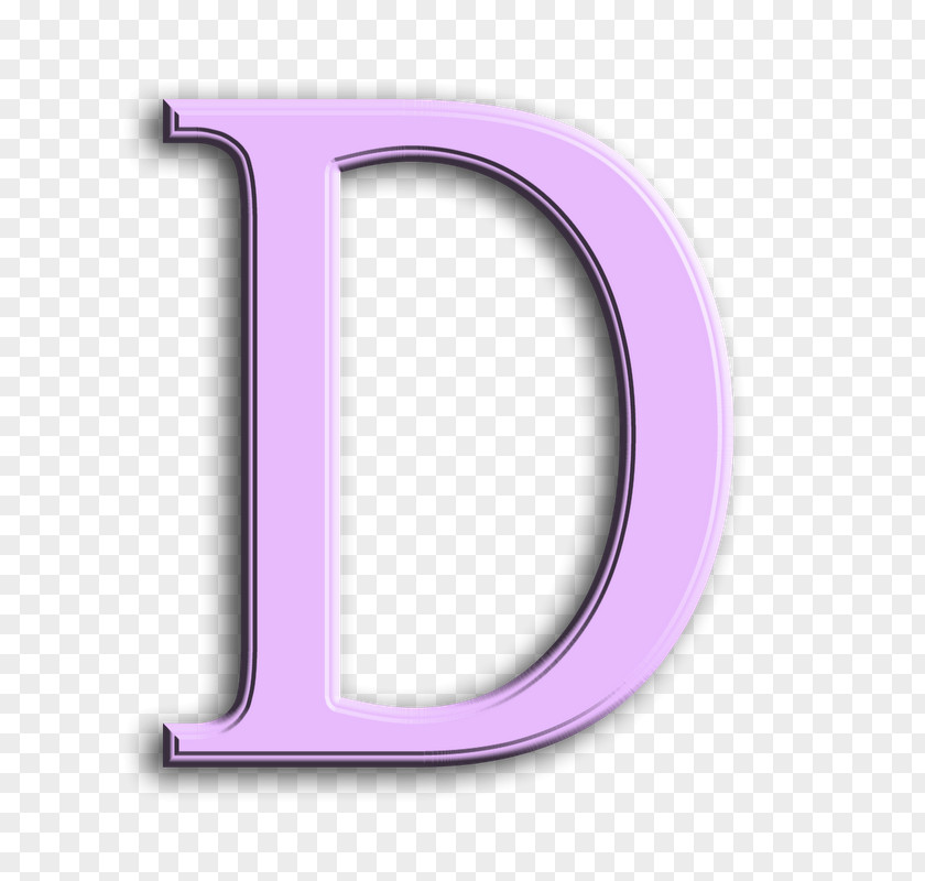 Purple Latin Alphabet Color PNG