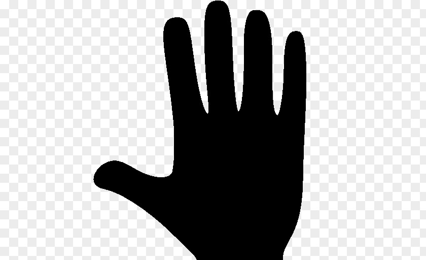Thumb Black And White Hand Model PNG