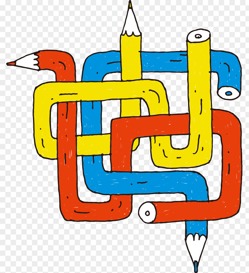 Vector Hand-drawn Maze Pen Royalty-free Illustration PNG