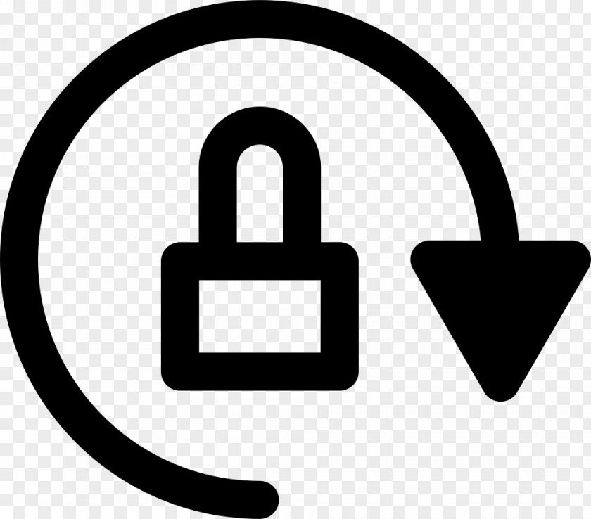 Black And White Technology Padlock PNG