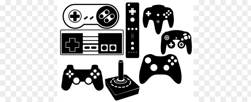 Gamer Cliparts Black Game Controller Video Wii Clip Art PNG
