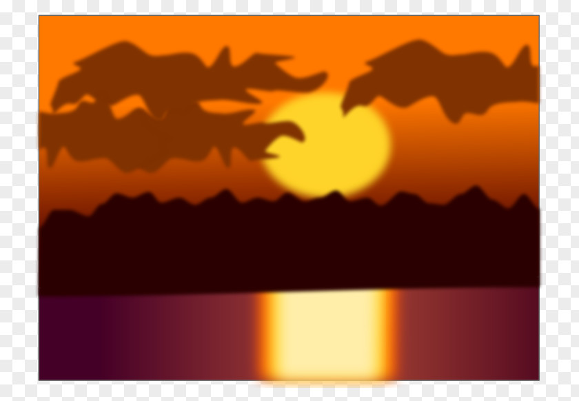 SUNSET VECTOR Sunset Desktop Wallpaper Clip Art PNG