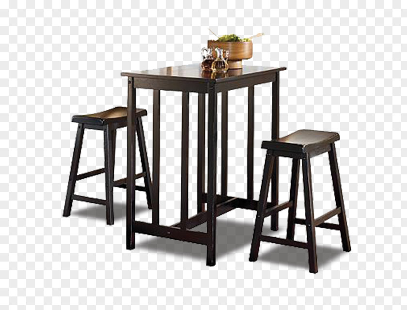 Table Bar Stool Dining Room Chair Furniture PNG
