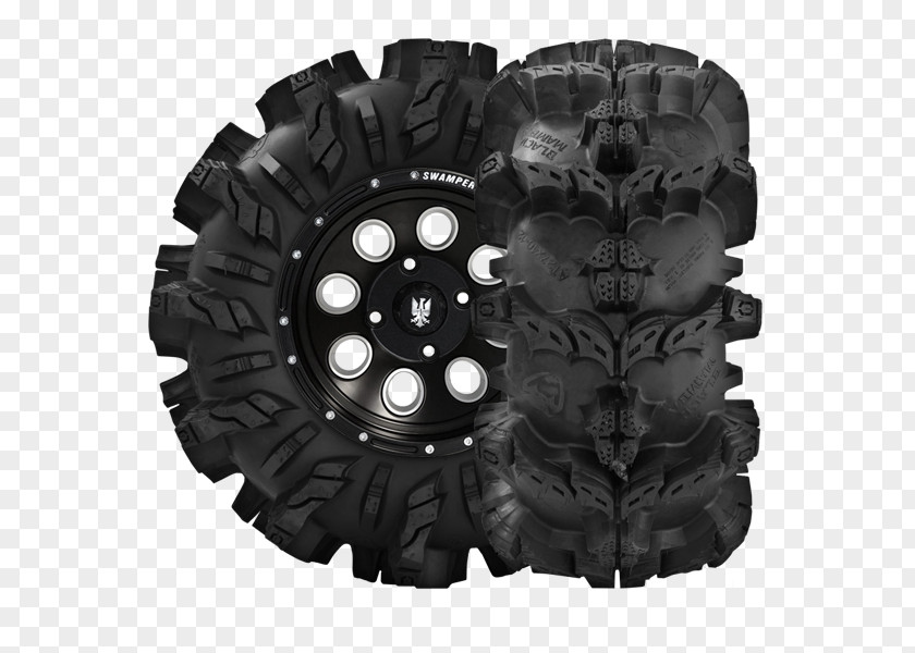Black Tire Car Side By All-terrain Vehicle Rim PNG