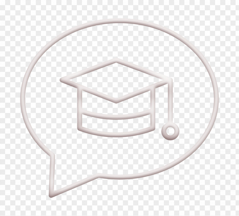 Mortarboard Icon Chat School PNG