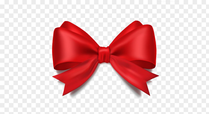 Sixth Ribbon Shoelace Knot Gift Bow Tie Red PNG