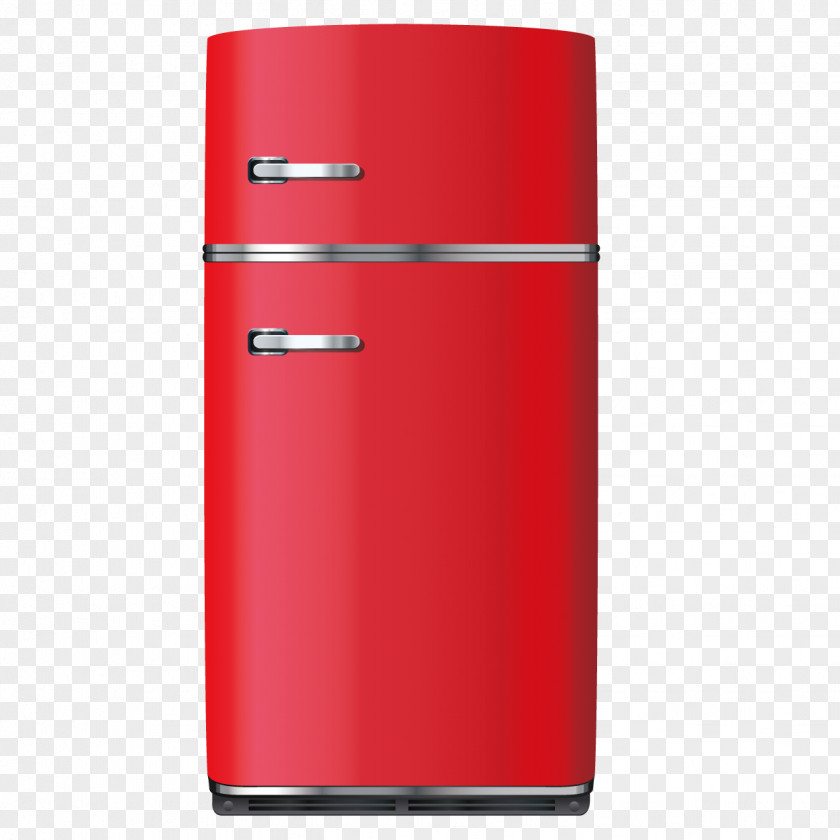 Beautifully Refrigerator Red PNG