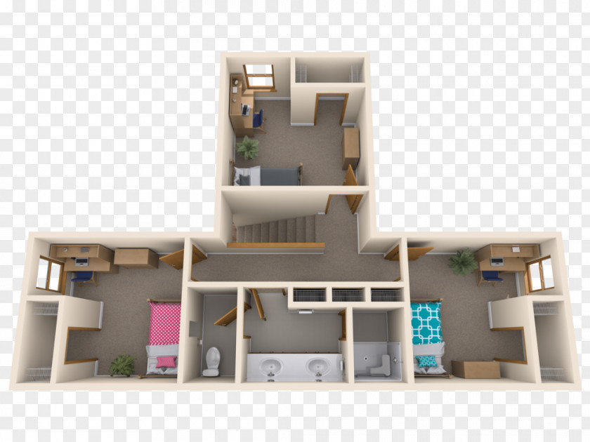 House Townhouse Home Apartment Room PNG