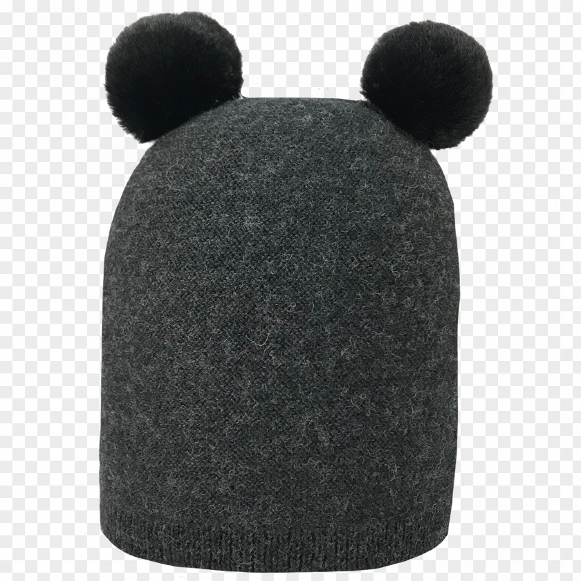 Seamless Headgear Cap Fur Wool Black M PNG