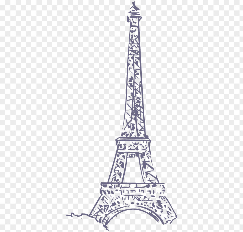 Eiffel Tower Phonograph Record Monument PNG