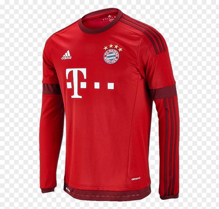 T-shirt FC Bayern Munich Long-sleeved Jersey PNG