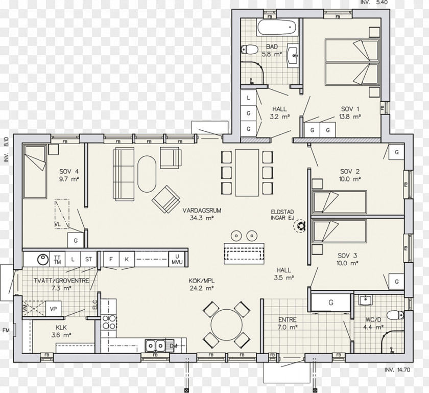 House Floor Plan Götenehus & VärsåsVillan Square Meter Room PNG