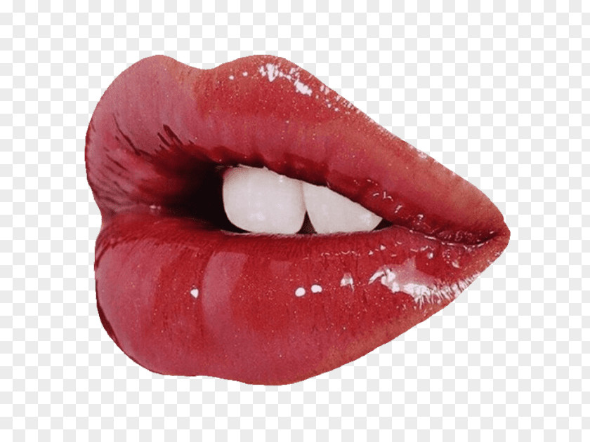 Red Lips Lip Gloss Mouth PNG