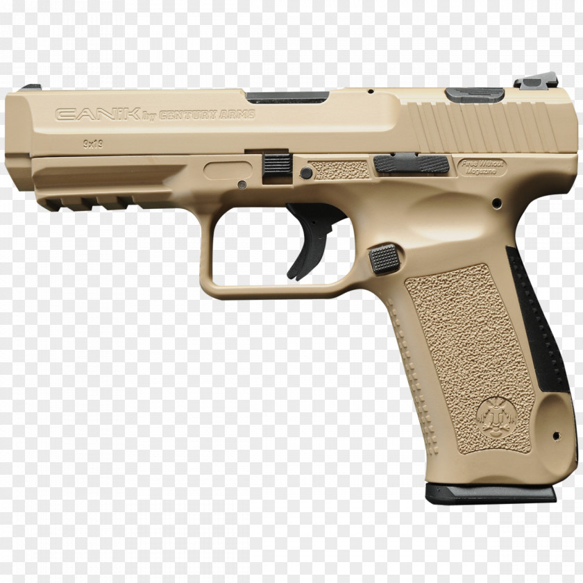 Semiautomatic Firearm Canik 9×19mm Parabellum Handgun Century International Arms Semi-automatic Pistol PNG