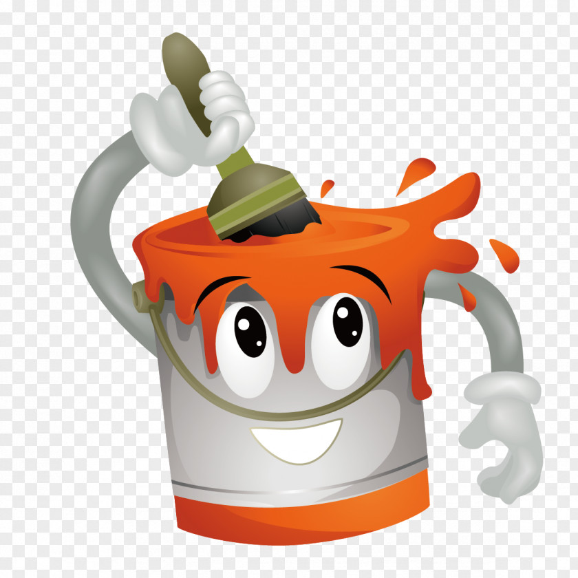 Bucket Of Brushes Painting Paintbrush Royalty-free PNG