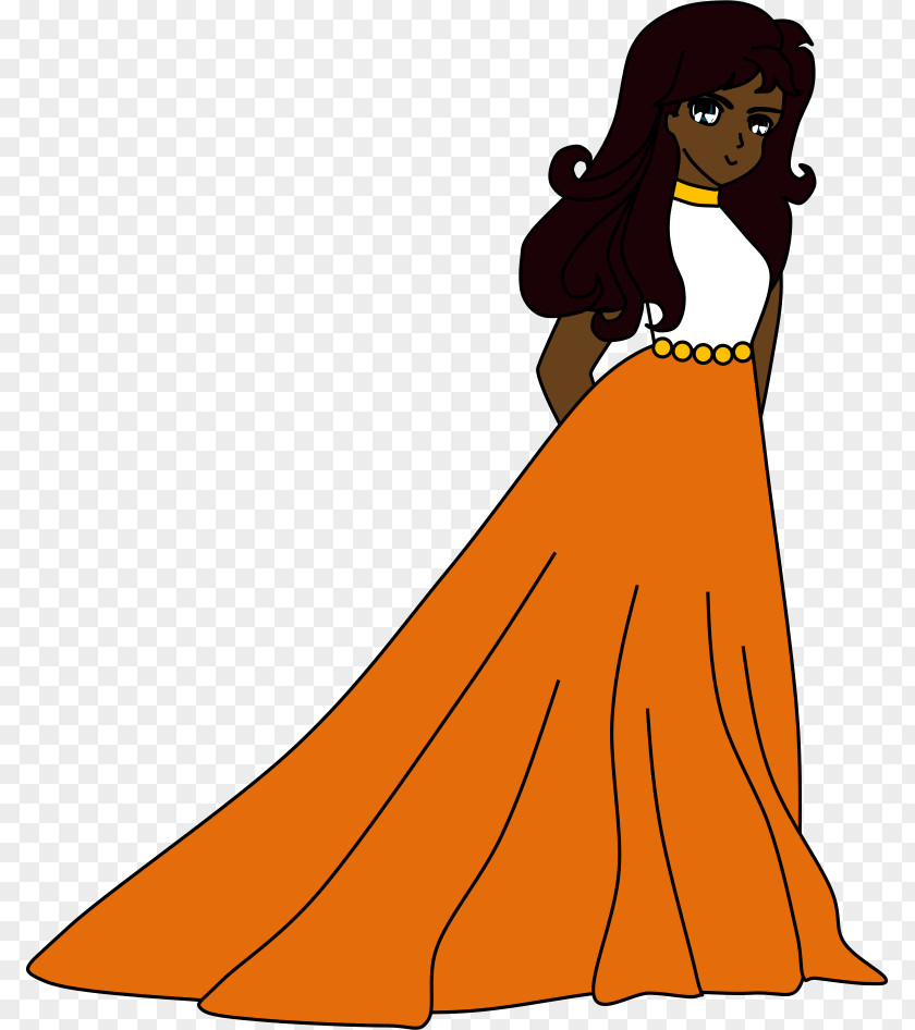 Dress Long Hair Clip Art PNG