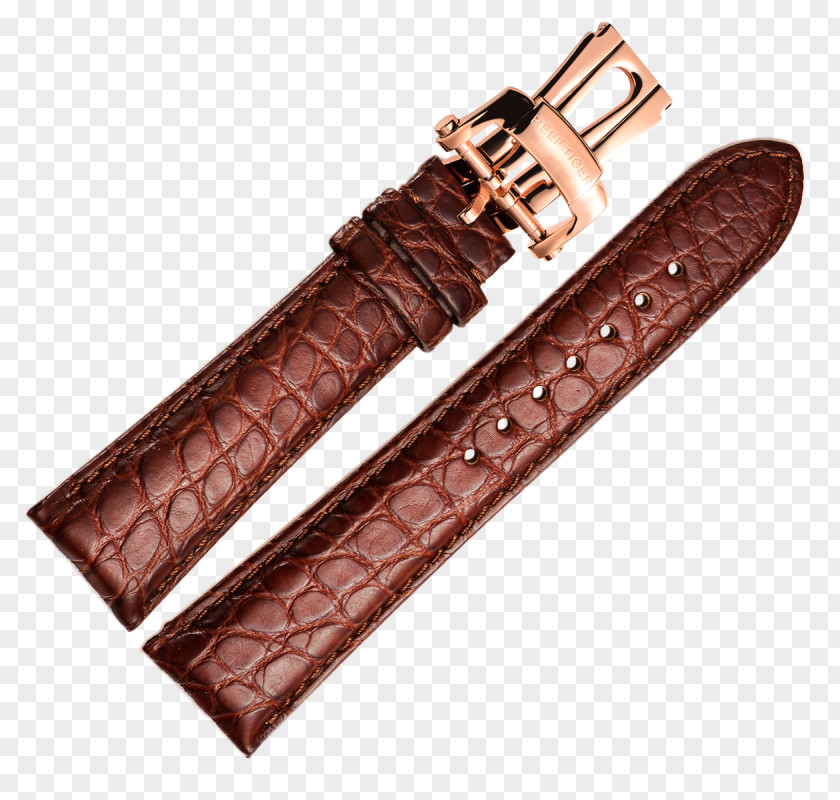 Genuine Leather Watch Strap Buckle PNG