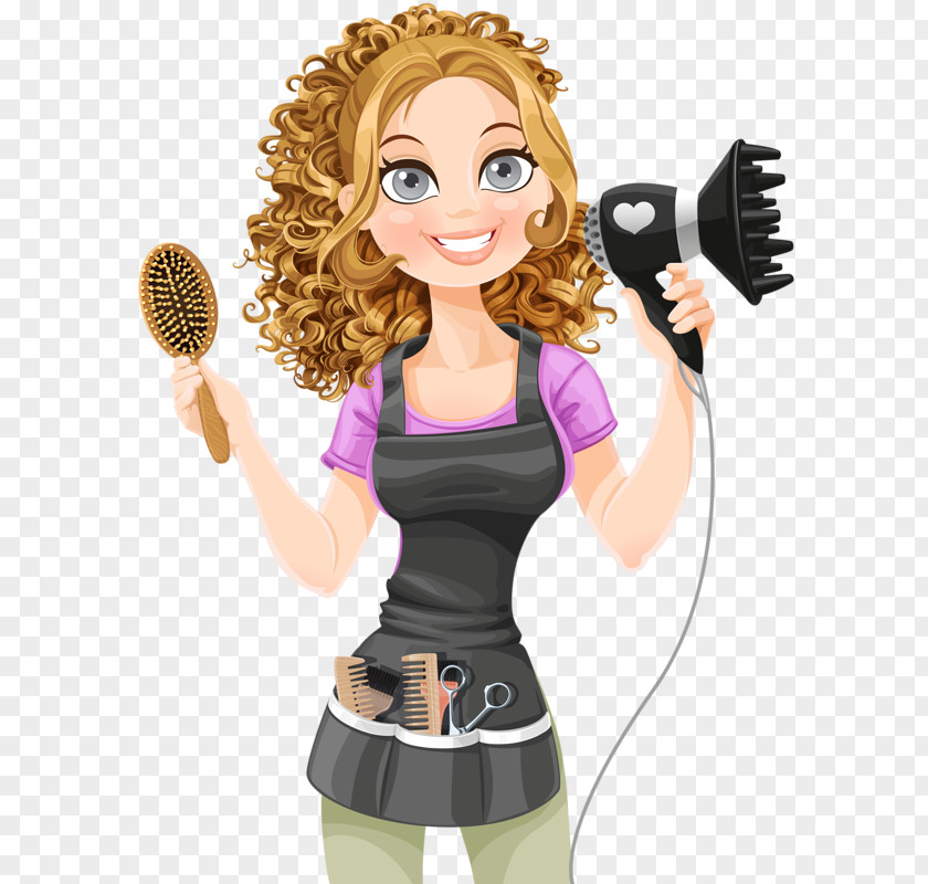 Hair Illustration Comb Hairdresser Dryers Clipper PNG