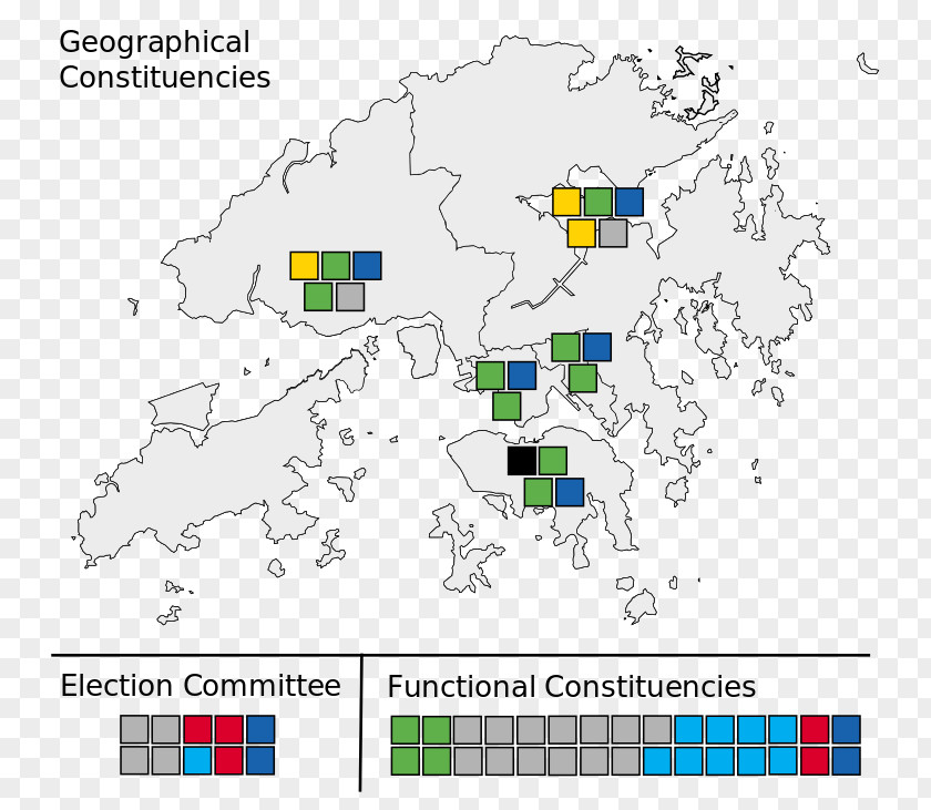 Map Hong Kong Legislative Election, 2016 Council Of 2012 2008 PNG