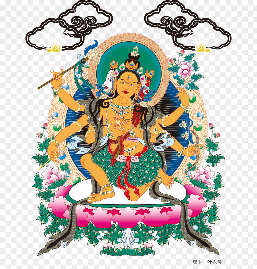 Southeast Asia Tibet Thangka Caishen Buddhahood Buddhism PNG