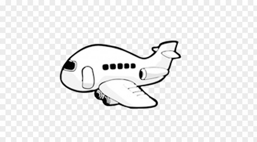 Aircraft Airplane Black And White Clip Art PNG