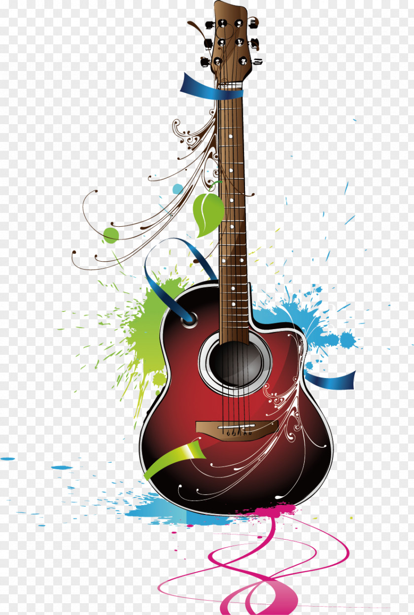 Instruments Guitar Vector Elements Musical Instrument PNG