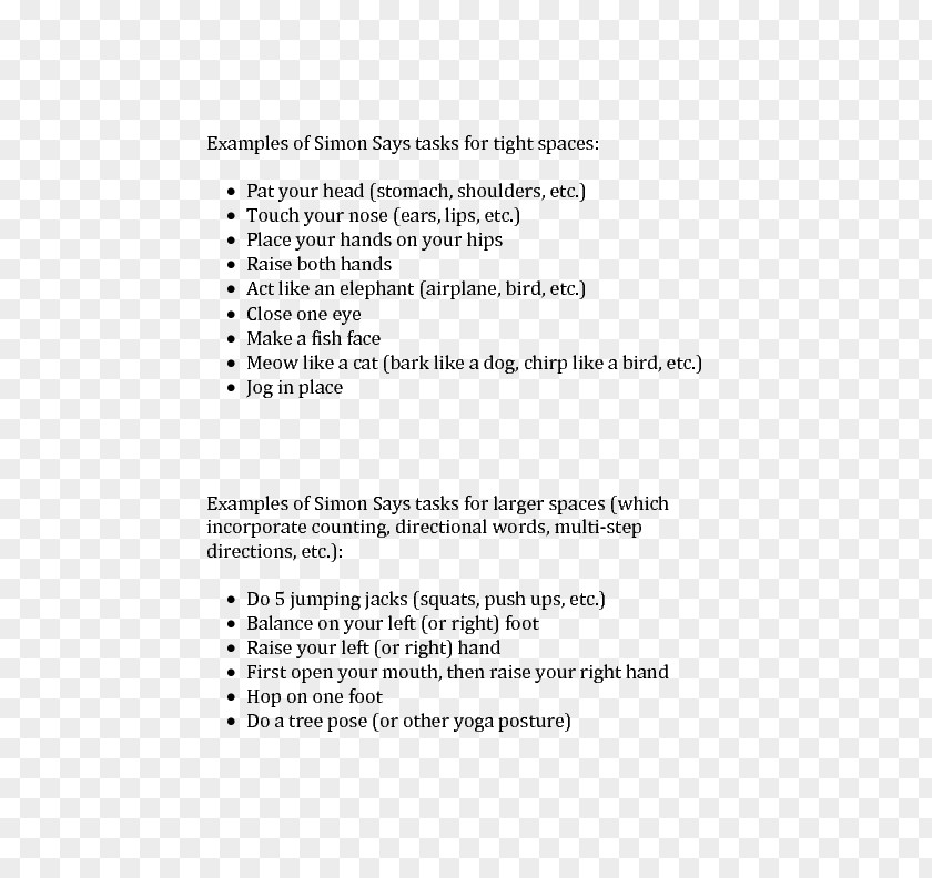 Physical Education Order Lesson Plan Worksheet Document PNG