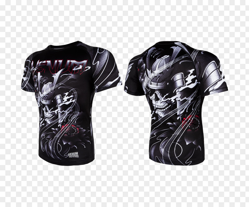 Skull Samurai Jersey T-shirt Ultimate Fighting Championship Rash Guard Sleeve PNG
