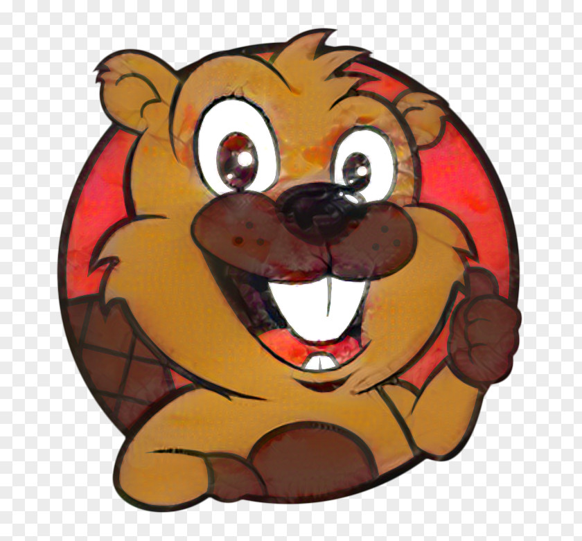 Beaver Brown Bear Cat And Dog Cartoon PNG