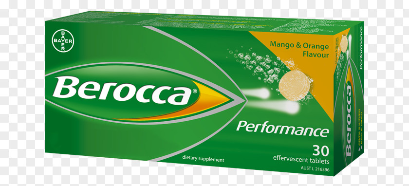 Effervescent Tablets Berocca Tablet B Vitamins Dietary Supplement PNG