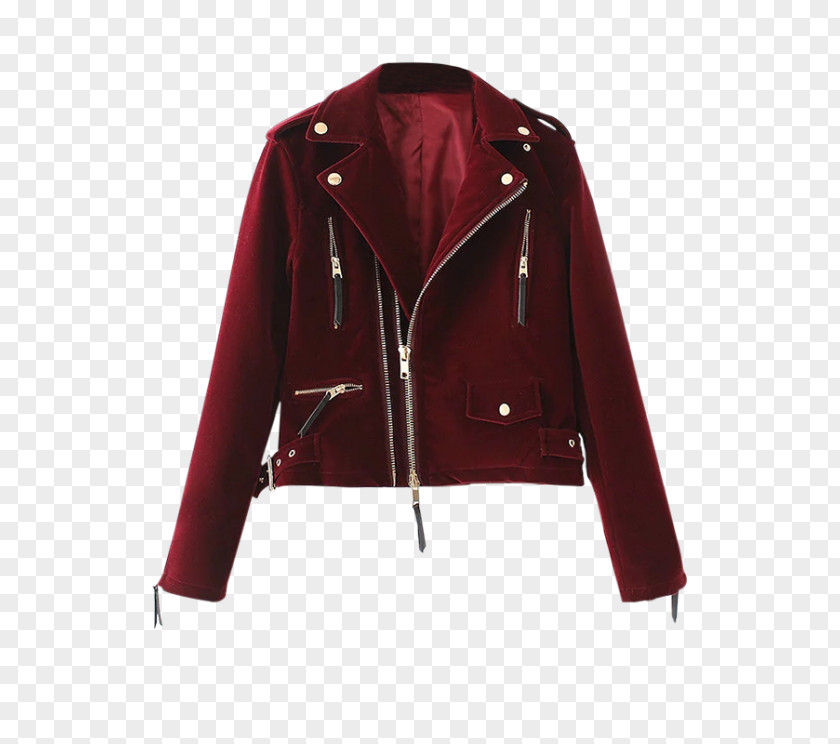 Jacket Leather Coat Velvet Flight PNG