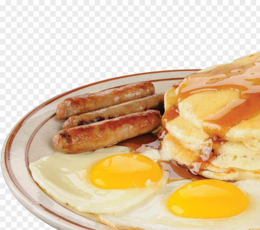 Scrambled Eggs Breakfast Sausage Pancake Toast PNG