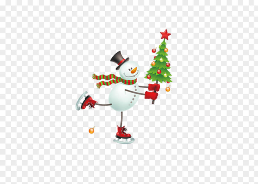 Snowman Christmas Tree Santa Claus PNG