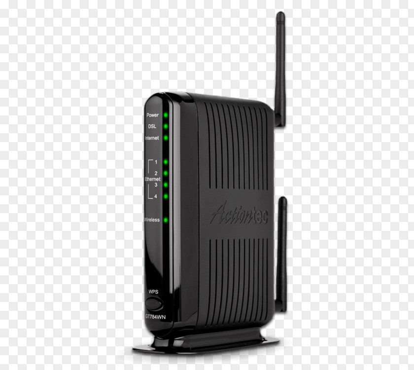 Actiontec Electronics Wireless GT784WN DSL Modem Router IEEE 802.11n-2009 PNG