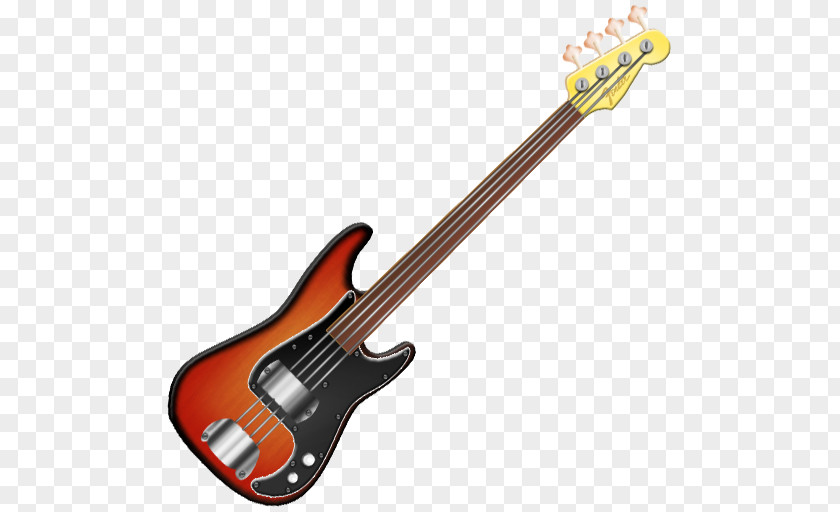 Bass Guitar Fender Precision Mustang Sunburst Squier PNG