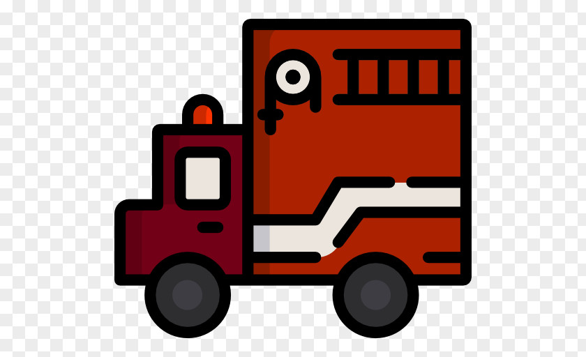 Fire Truck Cartoon Motor Vehicle PNG