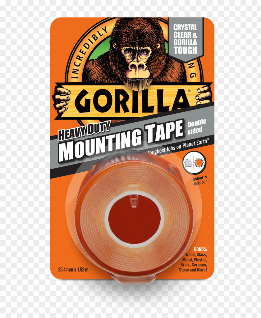 Two Adhesive Strips Tape Gorilla Glue Double-sided PNG