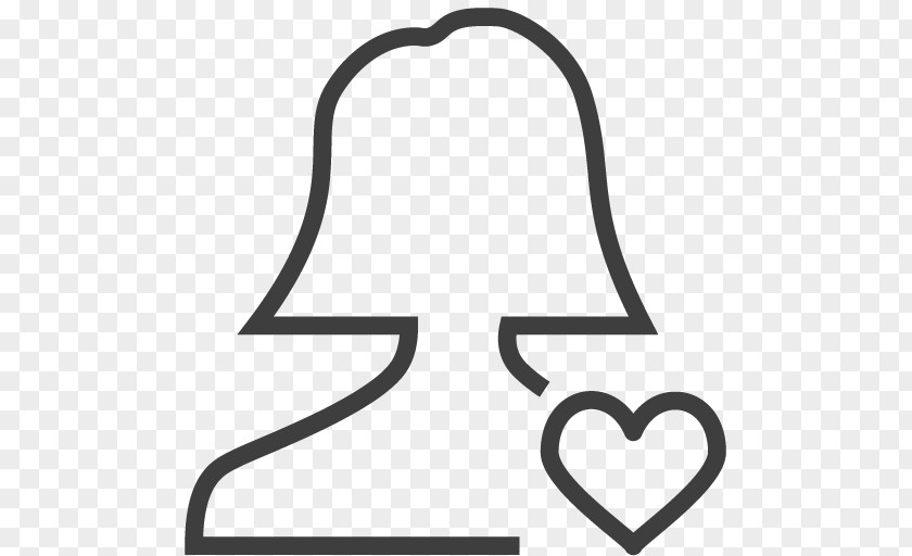 User Woman Fav Heart Triangle Love Monochrome Photography PNG