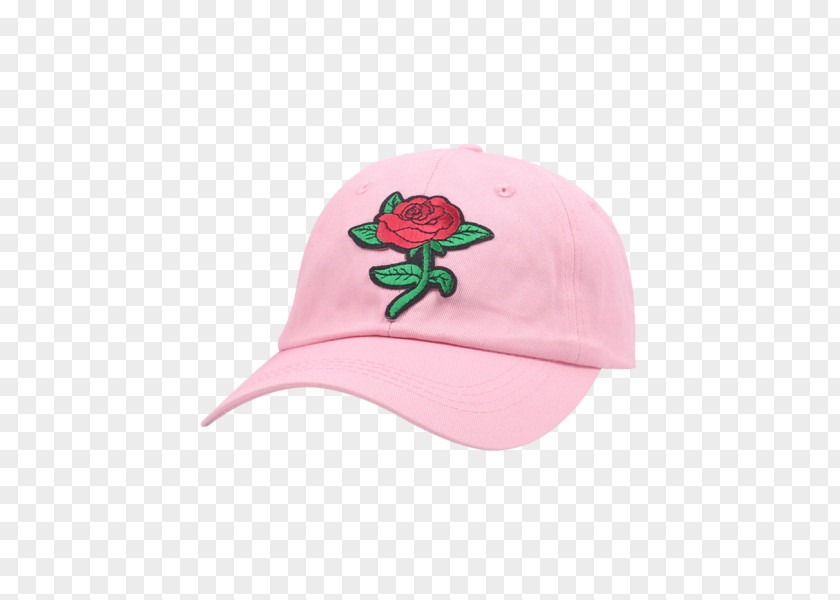 Baseball Cap Embroidery Pink M PNG