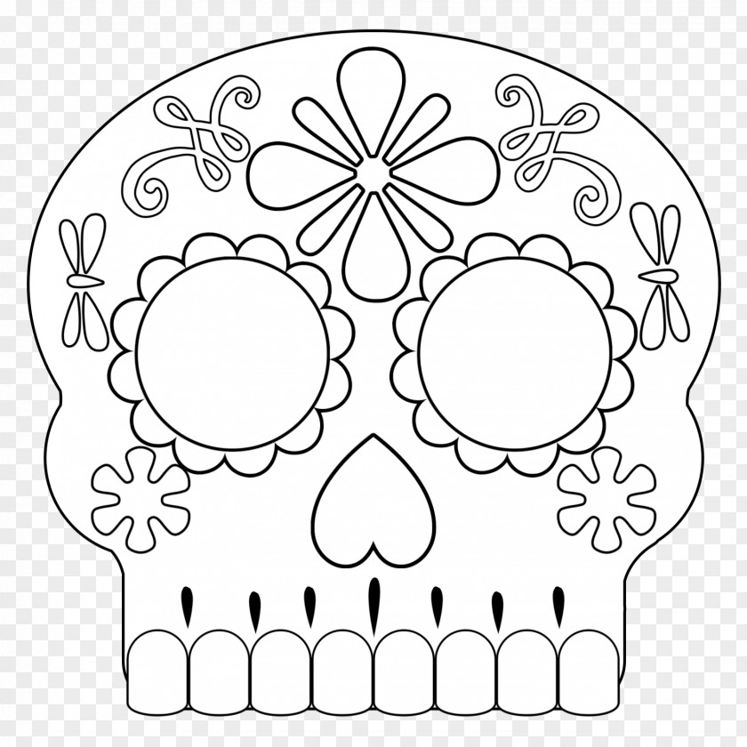 Coloring Pages For Adults Sugar Skull Calavera Mask Day Of The Dead Book PNG