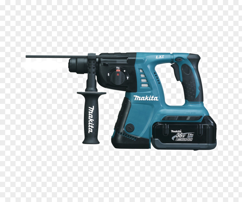 Hammer MAKITA BHR261RDE 36V 3-Function SDS+ Rotary Drill Augers Cordless PNG