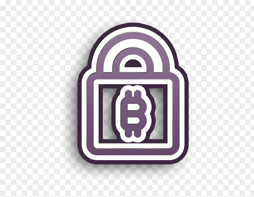 Padlock Icon Coin Bitcoin PNG