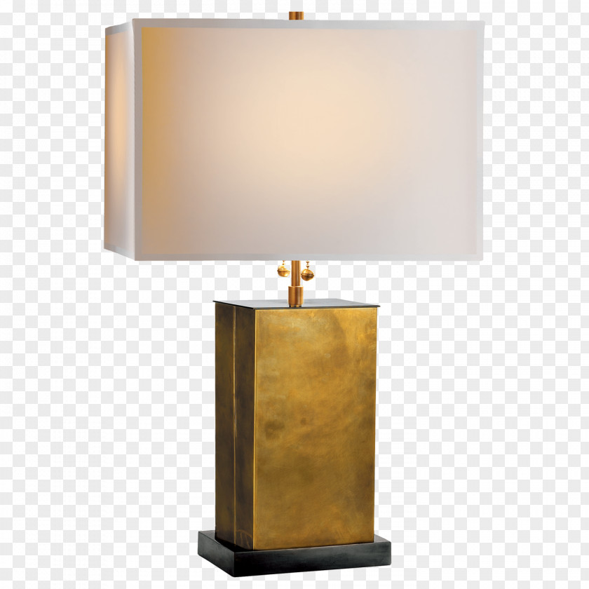 Small Table Lamp Light Bronze Brass PNG