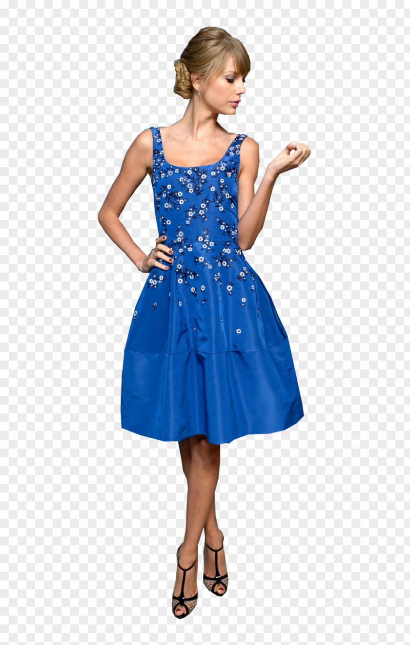 Taylor Swift Dress Clothing Model Blue PNG