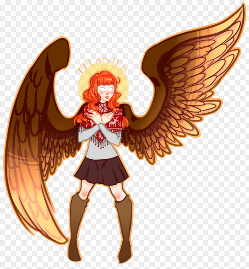 Castiel Wings Figurine Legendary Creature Angel M Animated Cartoon PNG