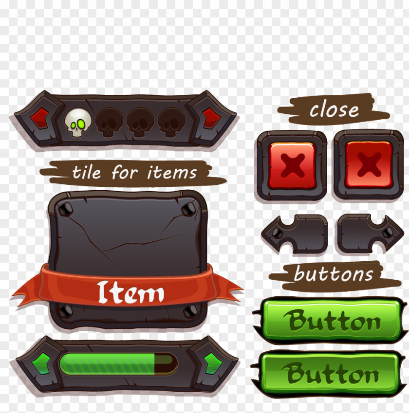 Game UIGAME Button User Interface Download PNG