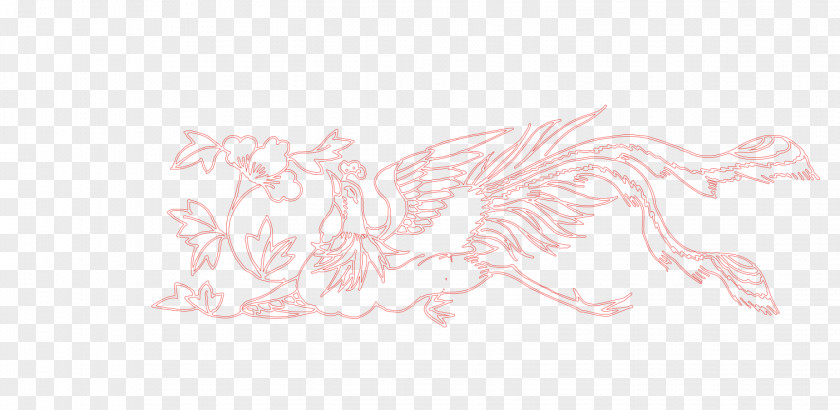 Red Phoenix Text White Illustration PNG